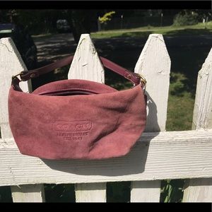 Coach leather evening/cosmetic bag